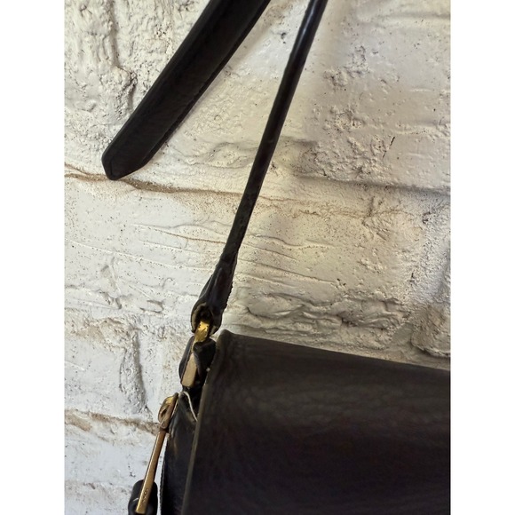 Fossil Black Leather Crossbody Bag Adjustable Strap Everyday  Purse Handbag - Picture 6 of 16